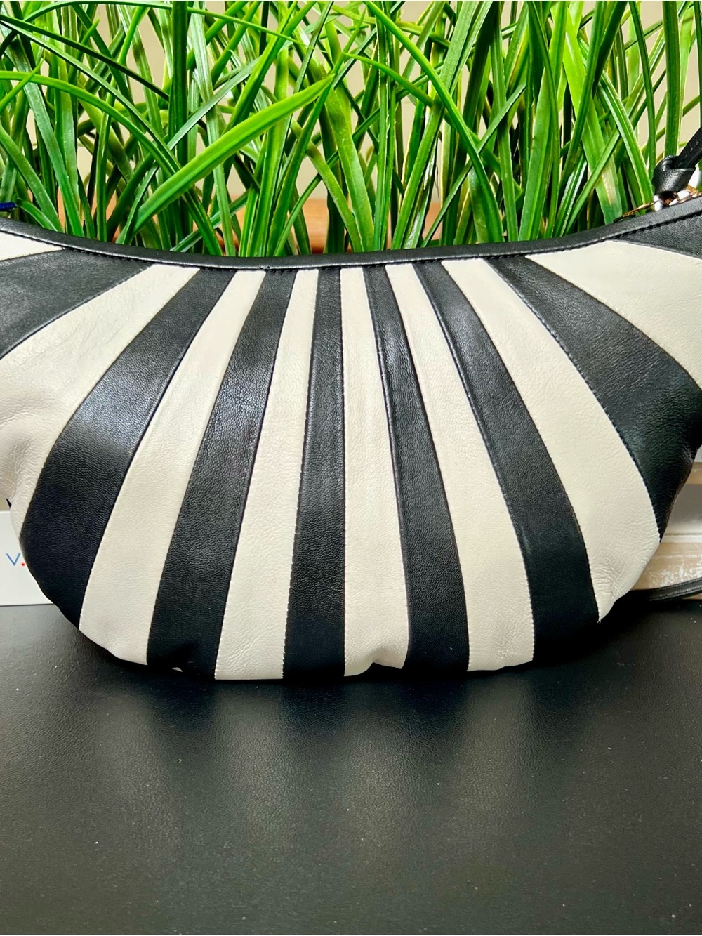 CLARE V. Lune Leather Chic Shoulder Bag - Picture 3 of 13